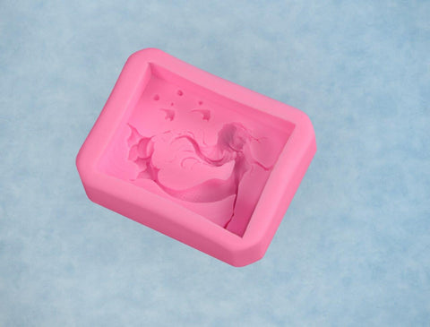 Silikonform - Schwimmende Meerjungfrau