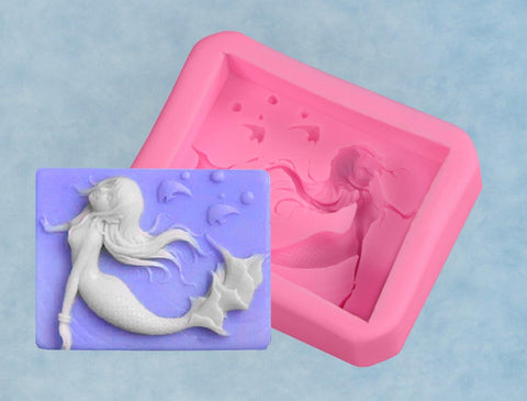 Silikonform - Schwimmende Meerjungfrau