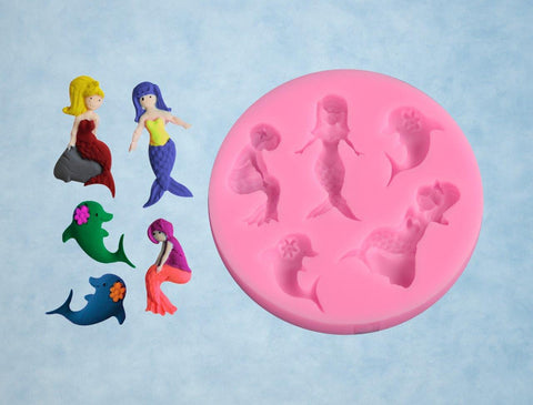 Silikonform - Mini Meerjungfrau