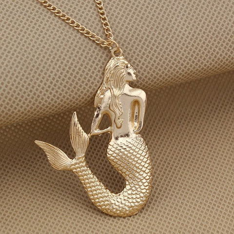 Halskette - Gold Meerjungfrau