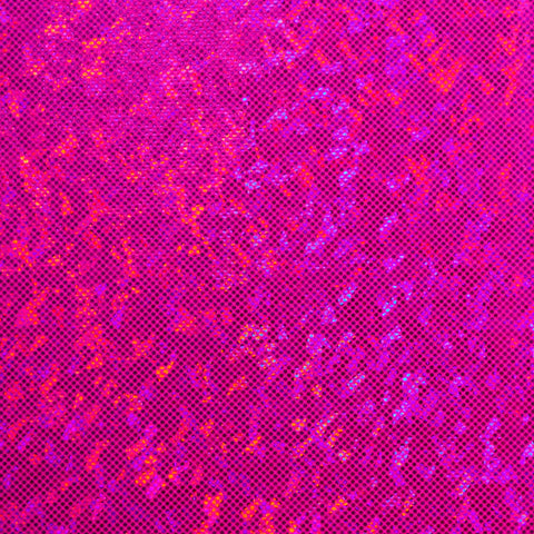 Pink shattered glass hologram spandex